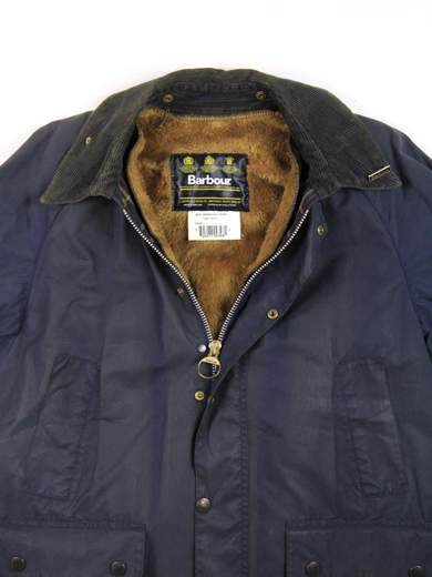 BARBOUR WARM PILE LINING VINTAGE JACKET