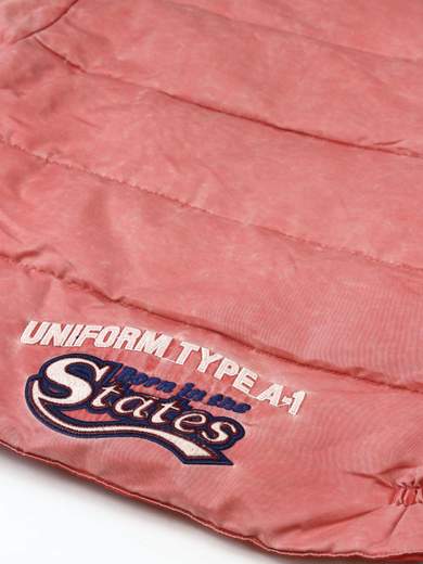 UNIFORM Vintage Pink Quilted Bomber