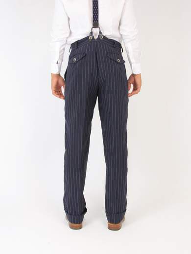 RINOMATA SARTORIA GIGOLE SWING PANT BLU/WHT
