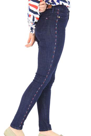 TOMMY HILFIGER 25123 Jeans ultra skinny fit con nastro iconico