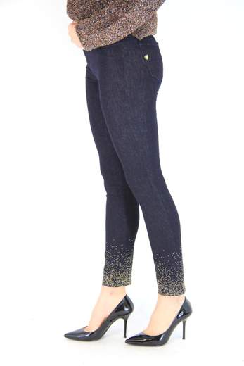TWINSET Skinny jeans with crystals and studs 192MT2222