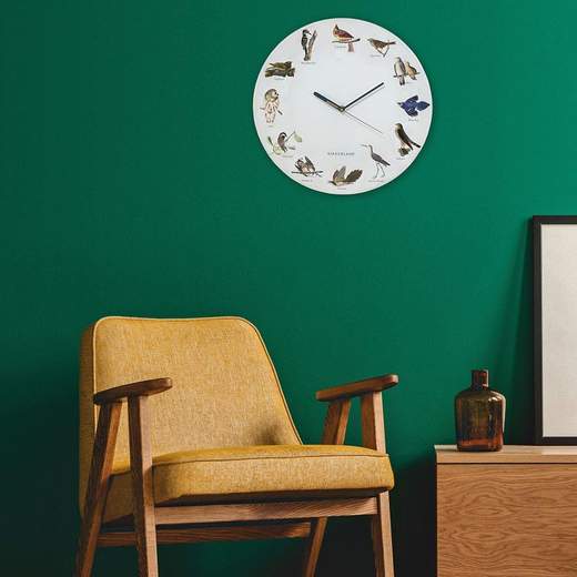 KIKKERLAND BIRD CALL WALL CLOCK
