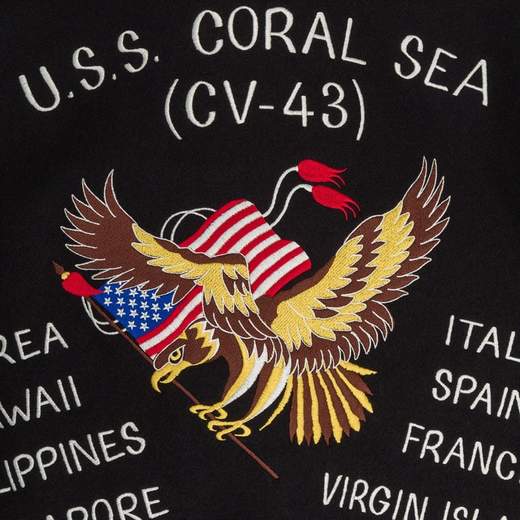 COCKPIT USA U.S.S. Coral Sea Tribute Deck Jacket