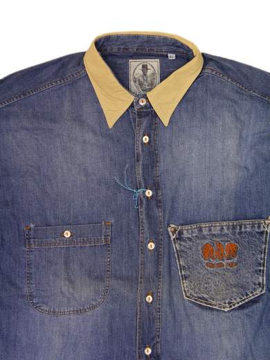 TURQUOISE DENIM SHIRT