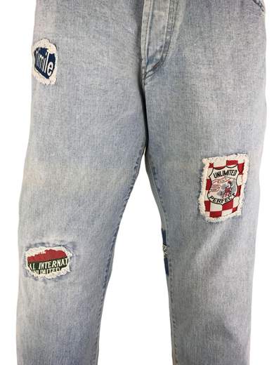 UNLIMITED PATCHED JEANS VALLET