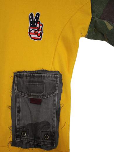 GIGOLÈ RELAB Brazen Brazil felpa custom con toppe