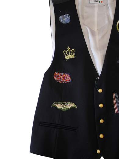 GIGOLÈ RELAB Skullomania gilet custom con toppe