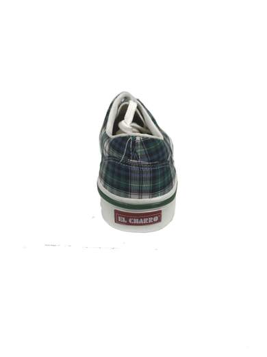 EL CHARRO Vintage Canvas Sneakers Tartan Green