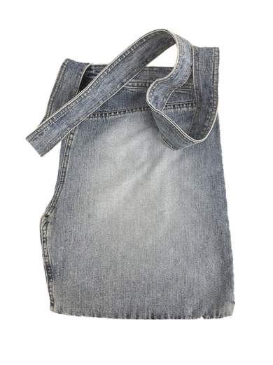 FORNARINA Women Jeans Bag with Hand Made Embroidered Flower