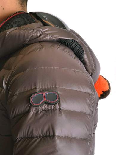 RIDERS ON THE STORM Piumino con cappuccio a chiusura totale