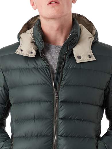 COLMAR Semi-glossy down jacket with a detachable hood 1250R