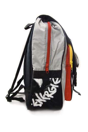 ENERGIE Patella Dog Backpack Graffiti and Check B/W
