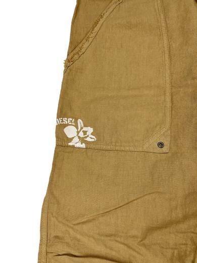 DIESEL Bowen pantaloni cotone-lino