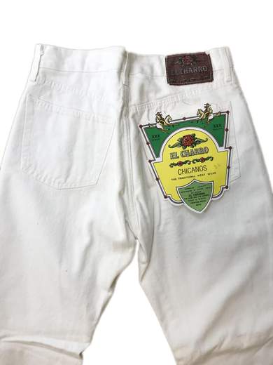 EL CHARRO Chicanos White Jeans felpato