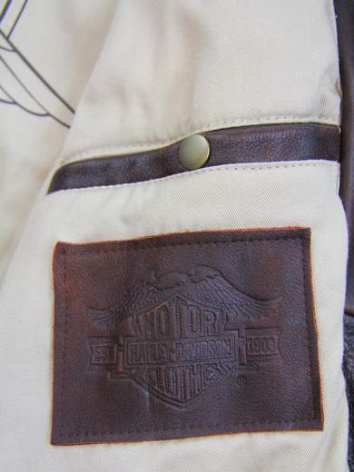 HARLEY DAVIDSON Legend Leather Bomber with Sheepskin Collar