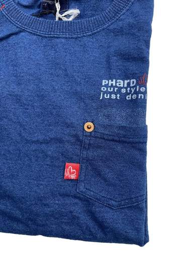PHARD T-Shirt con filo indigo