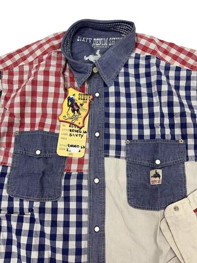 ENERGIE Sixty Pancho Camicia Patchwork Western Style