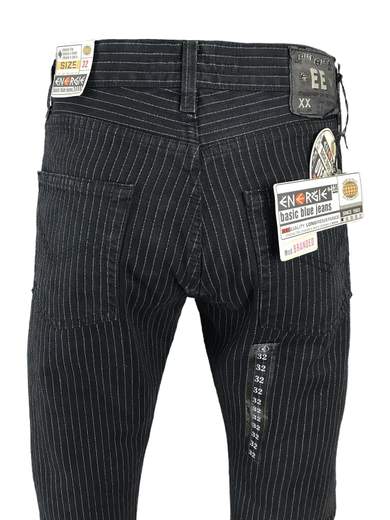 ENERGIE Branded Vintage Stretch Jeans gessato e elasticizzato