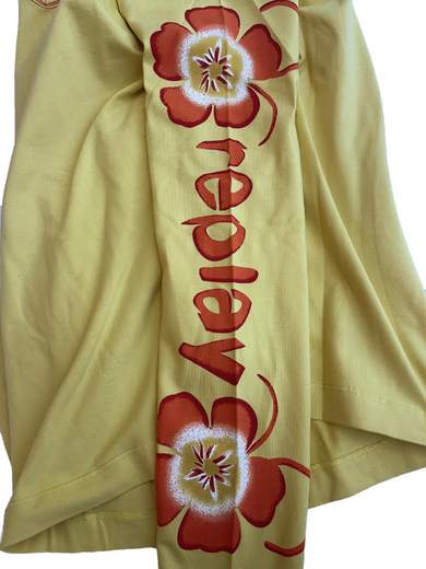 REPLAY W38122 Hibiscus Long Sleeves Tee with V-Neck