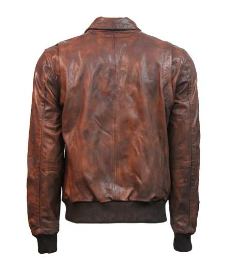 TOP GUN Super Vintage “Flying Tigers” Top Gun® Leather Jacket