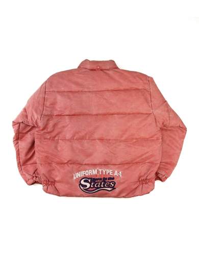 UNIFORM Vintage Pink Quilted Bomber