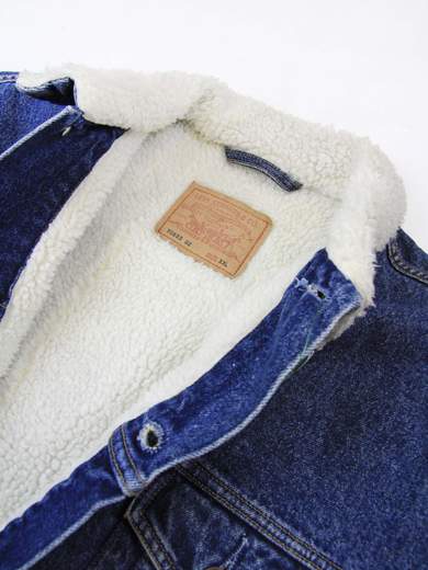 LEVI’S JEANS.JKT.01 Giubbino in denim con fodera Sherpa