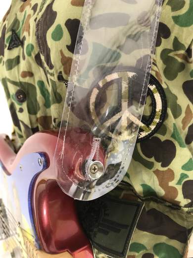 GIGOLÈ ARCHIVE Tracolla per chitarra in PVC trasparente