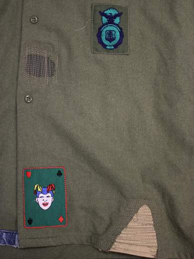 GIGOLÈ RELAB Jolly Wool Shirt Lavishly Decorated