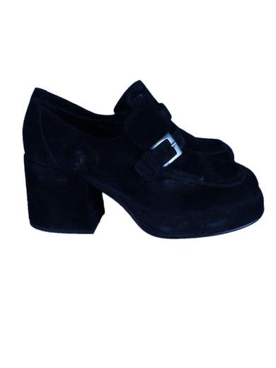 FORNARINA PIF1053-316 Suede Loafers Heel 7