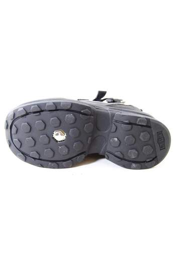 CULT CL1704UZD87 Pol Abuse Darwin Vintage Synthetic Slip-On with Wedge Heel Black