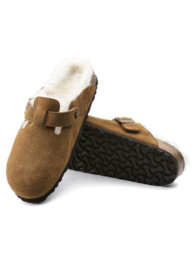 Birkenstock Boston Fur 1001141 zoccoli con pelliccia