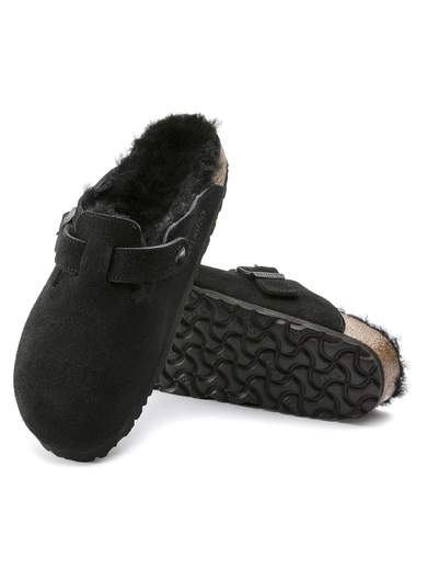 Birkenstock Boston Fur 0259883 zoccoli con pelliccia