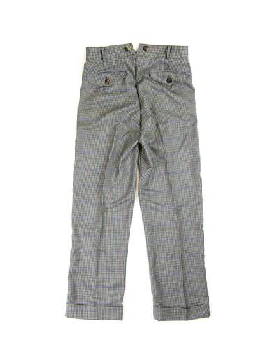 RINOMATA SARTORIA GIGOLE SWING PANT GRIGIO SCACCHI