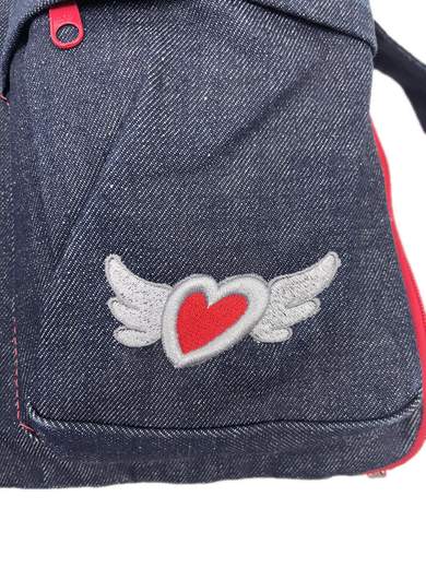 ONYX CROVB114 Borsa a tracolla in denim