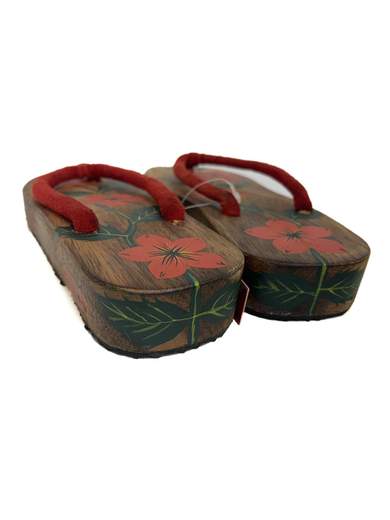 REPLAY Floral Wooden Flip-Flops