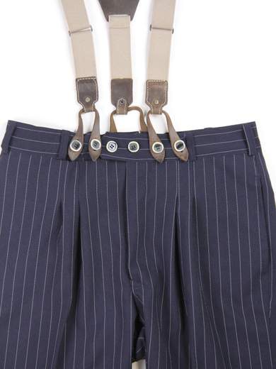 RINOMATA SARTORIA GIGOLE SWING PANT BLU/WHT
