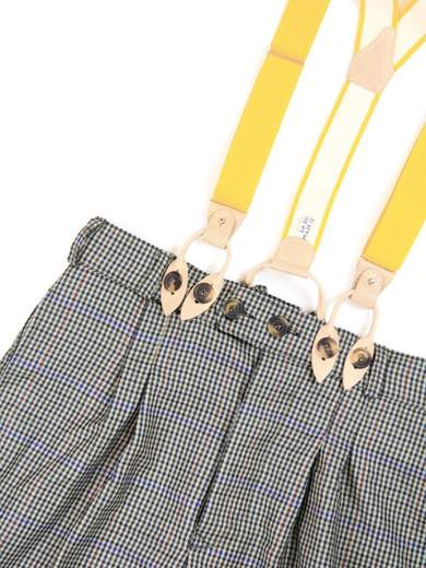 RINOMATA SARTORIA GIGOLE SWING PANT GRIGIO SCACCHI