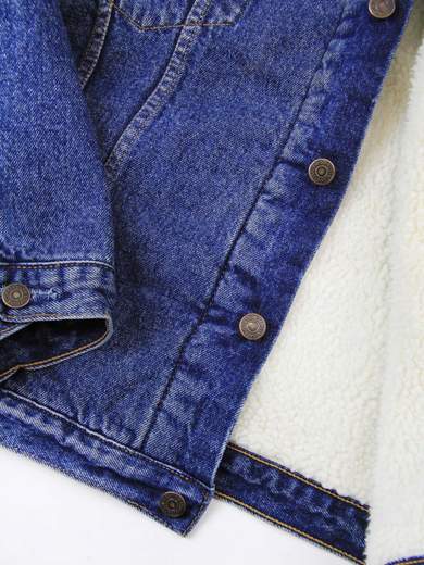 LEVI’S JEANS.JKT.01 Giubbino in denim con fodera Sherpa