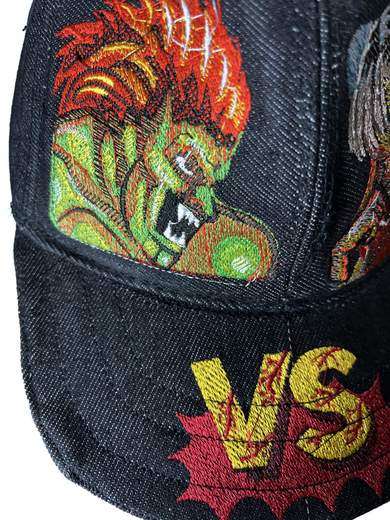 GIGOLÈ ARCHIVE Street Fighter II Baseball Cap Hand Made