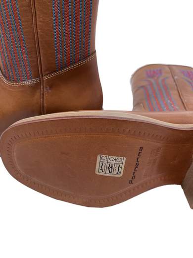 FORNARINA PIFZA2227WH53 Leather/Synthetic Boots Stivali ricamati