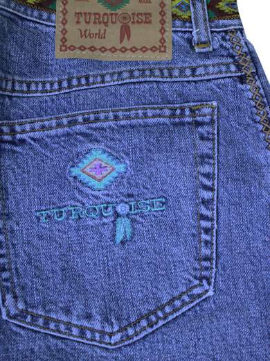 TURQUOISE 5323A Jeans Western Style