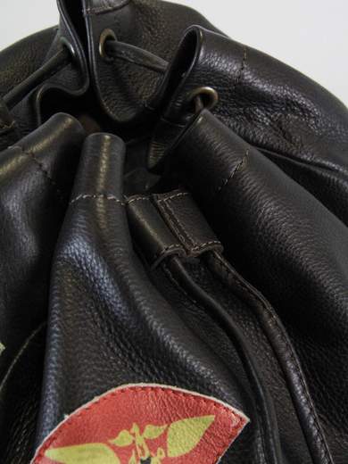 TOP GUN TPGN304BW Zaino in pelle con toppe