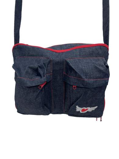 ONYX CROVB114 Borsa a tracolla in denim