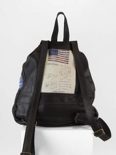 TOP GUN TPGN304BW Zaino in pelle con toppe