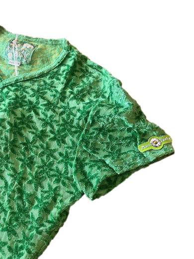 MISS SIXTY Hammer/1 T-Shirt fiorata effetto velluto