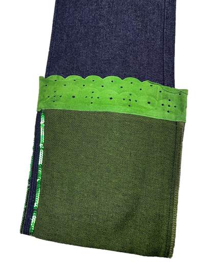 FORNARINA Wait Jeans a zampa lavaggio Green Tea