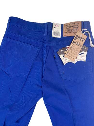LEVI’S 443 Flare Flat Pleated Over-dyed Jeans