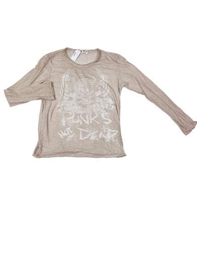 GIGOLÈ ARCHIVE Punk’s Not Dead T-Shirt a manica lunga