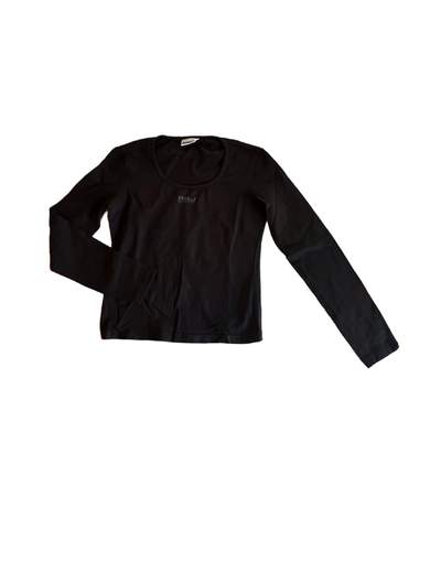 REPLAY W38251 Long Sleeves Tee with Scoop Neck