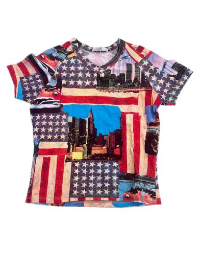GIGOLÈ ARCHIVE Exoos T-Shirt multicolore America